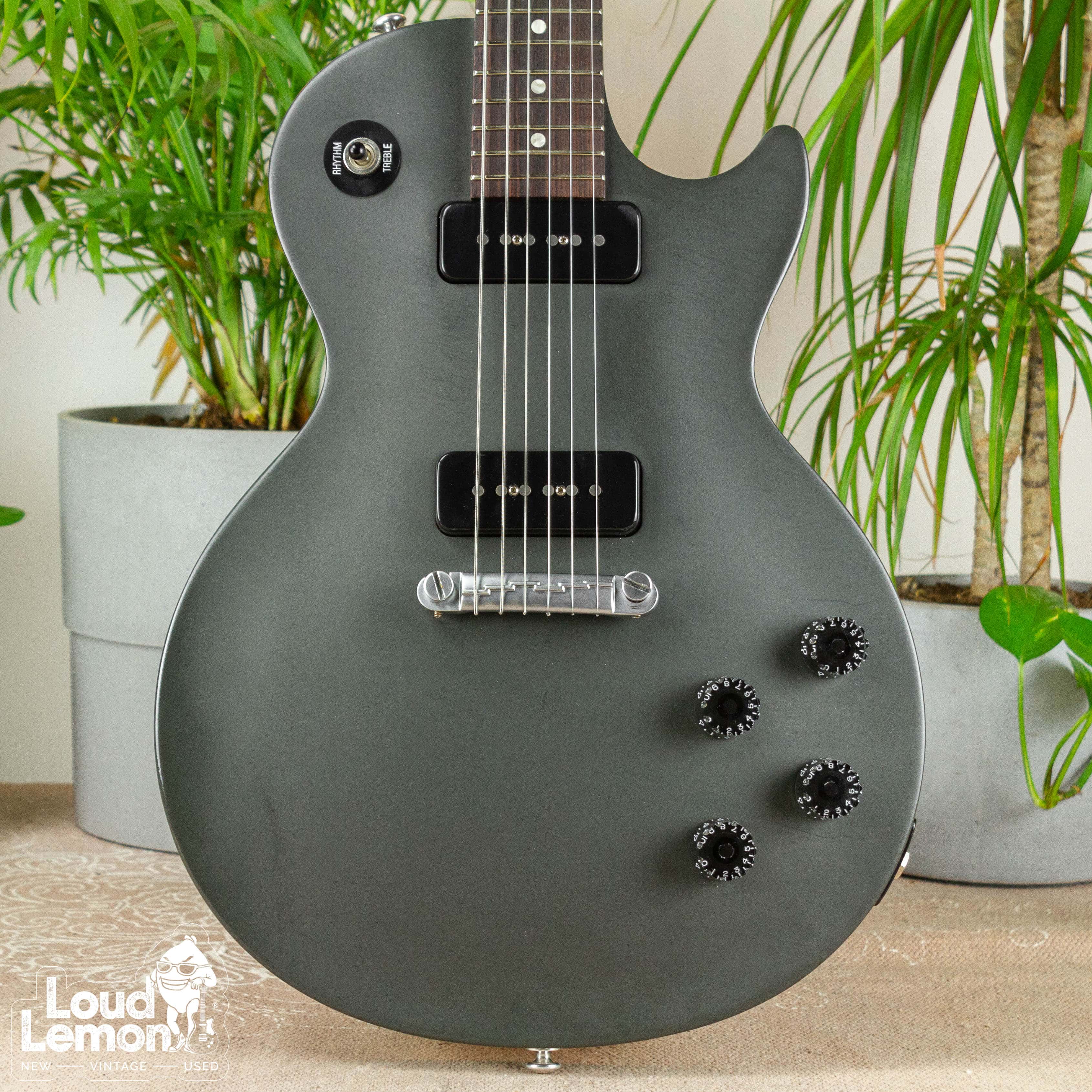 Gibson Les Paul Melody Maker 120th Anniversary Satin Charcoal 2014 USA  электрогитара — купить в магазине винтажных гитар | Loud Lemon